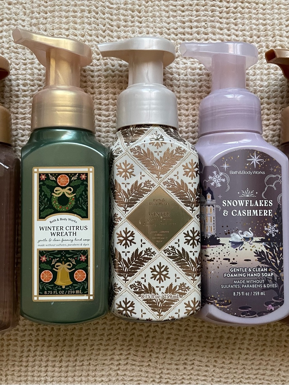 EMPTY DISPENSERS from Bath & Body Works Winter Citrus Wreath Foaming Hand Soap